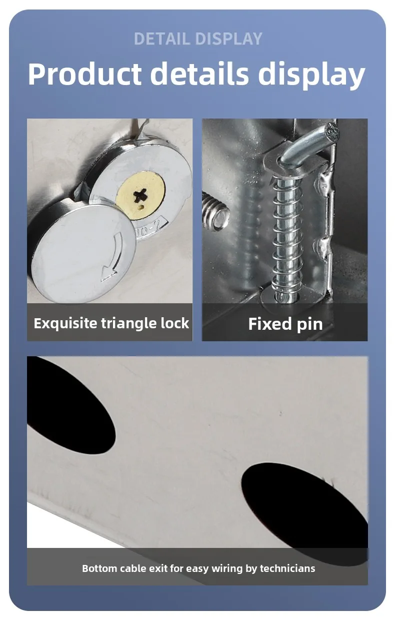 Stainless Steel Double-Door Box For Indoor and Outdoor Doors